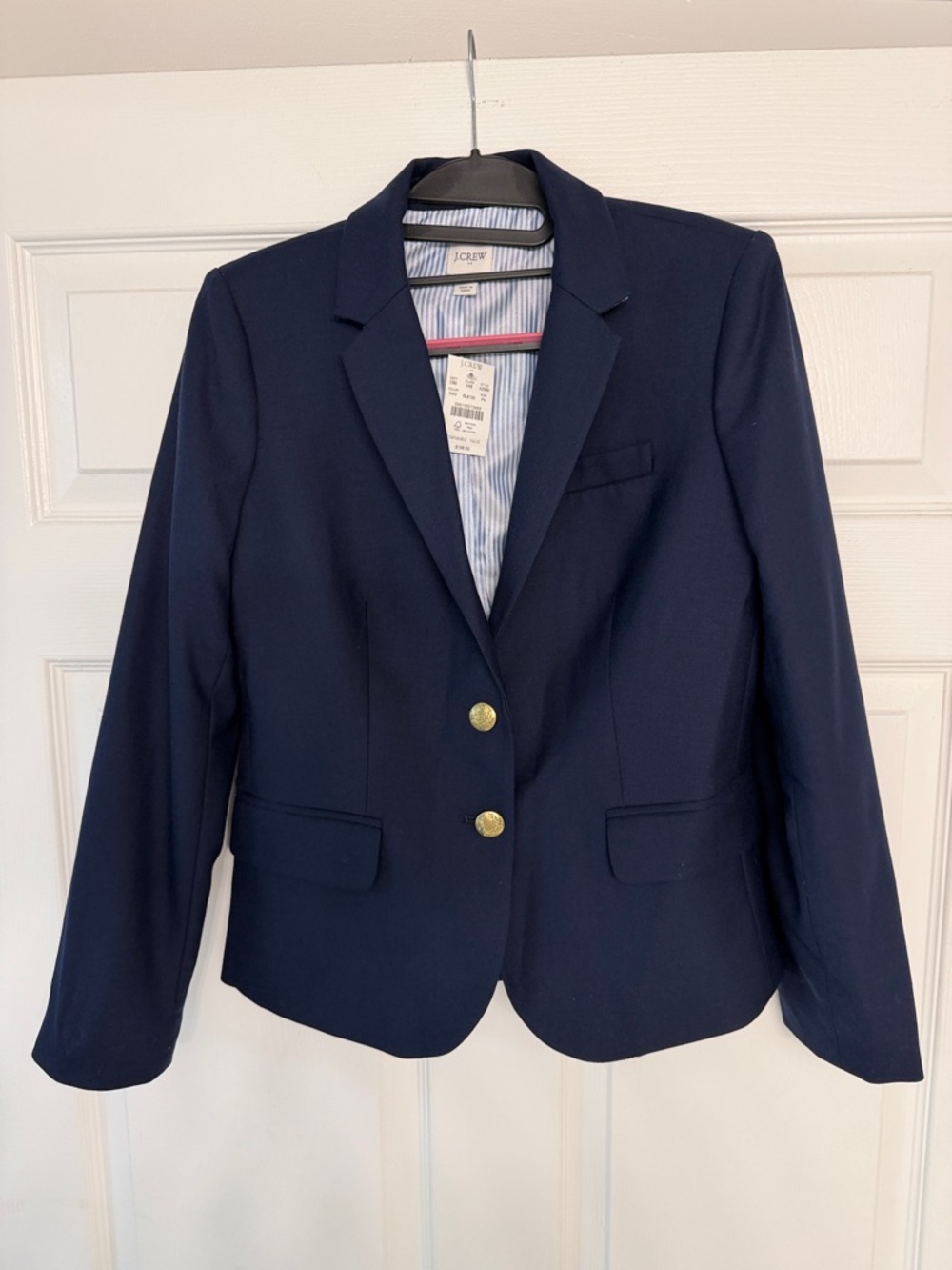 J. Crew Navy Blazer with Gold Buttons
